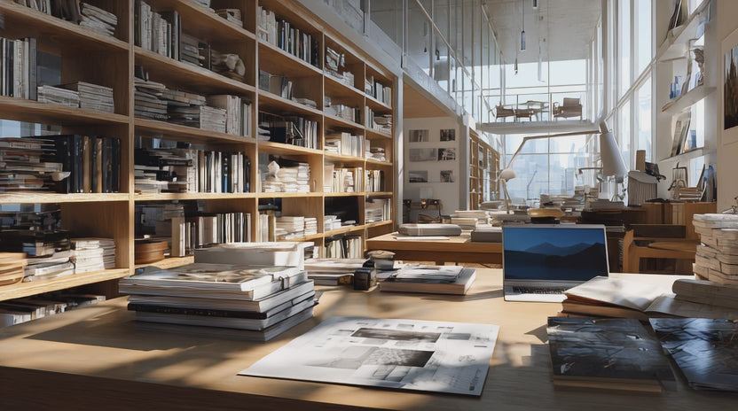Video laden: Moderne Bibliothek mit Büchern und Laptop – Symbolbild für wissenschaftlich fundiertes Wissen zu bioaktivem Infrarotlicht bei InfraBalance